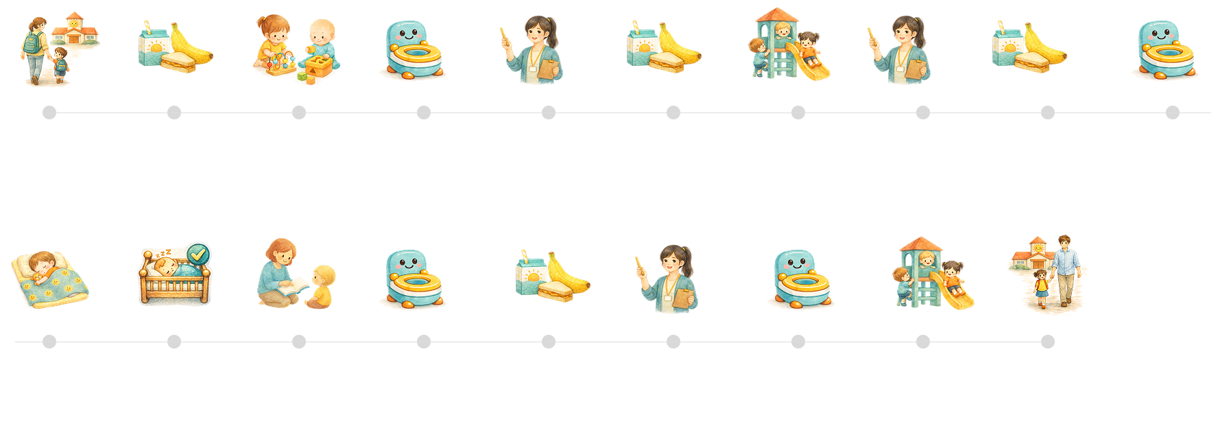 A teacher's daily schedule